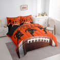 thumbnail image 3 of jejeloiu Rugby Ball Gamer 7pcs Bedding Comforter Set,Football Sport Games Queen Bedding Sets For Kids Reversible, 3 of 8