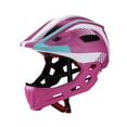 thumbnail image 4 of Colaxi Casque de Vélo pour Enfants Casque de Cyclisme Casque Intégral Équipement de Protection Casquette Résistante aux Impacts Casque de Vélo de Montagne pour Planche à Roulettes BMX Rouge Rose, 4 of 8