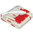 thumbnail image 4 of Bingfone Happy Canada Day Print Flannel Fleece Blanket Throw Blanket For Bed,Sofa,Couch,Travel,Camping(50"X40"), 4 of 9