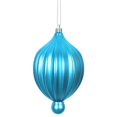 thumbnail image 1 of Vickerman N174612D 6.3 x 3.5 in. Turquoise Matte Lantern Ornament - 4 per Bag, 1 of 1