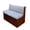 Cracked Leather Texture, variant on XYZCANDO Cracked Leather Texture RV Booth Seat Covers Anti-Slip RV Dinette Cushion Covers, Comfortable, Suitable for Travel Trailer Camper