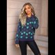 thumbnail image 4 of Suéter para Mujer, , con Estampado de Trébol Irlandés de la Suerte, para el Día de San Patricio Sudadera con Capucha Azul Profundo M, 4 of 10
