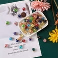 thumbnail image 6 of EOEMY 90Pc Round Glass Ball Penadnts Colorful Cute Hang Dangle Charms Ornament 21~22mm, 6 of 8