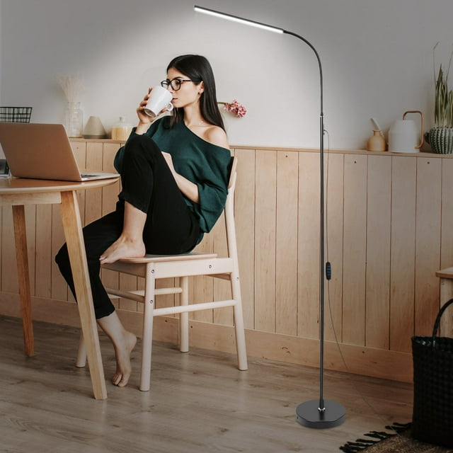 Mobutofu Standing Lamp Floor Lamps Black for Living Room 1Set