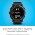 thumbnail image 4 of Garmin fenix 7 Pro Solar, Sapphire, Carbon Gray DLC Titanium, Black with Accessories, 4 of 7
