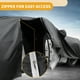 thumbnail image 4 of Funda para automóvil impermeable para Toyota Corolla 210D-PU negra con franjas reflectantes, 4 of 5