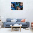thumbnail image 3 of Peacock Feather Canvas Wall Art For Living room Bedroom Office Landscape Poster Prints Wall Decorations Unframed 18"x12", 3 of 6