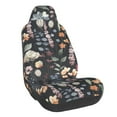 thumbnail image 1 of Wukai Wildflower Watercolor 1 Full Set Car Seat Covers with Soft Padding Universal Auto Front Seats Protector and Cushion Mat, 1 of 5