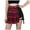 Red, variant on vigerkar Women's High Waist Pleated Button Skort Asymmetrical Skirt Shorts Red, XL