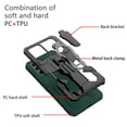thumbnail image 4 of Dteck for Samsung A54 5G Case with Foldable Kickstand, Military Grade Rugged Shockproof Anti-Drop Fit Magnetic Car Mount Anti-Slip Anti-Fingerprin Case, Darkgreen, 4 of 8