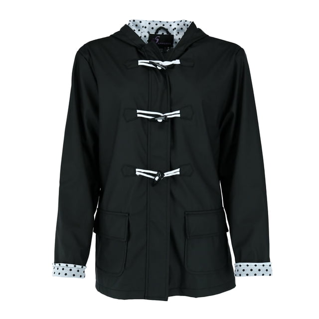 I5 Apparel Veste Imperméable à Capuche pour Enfant avec Toggle