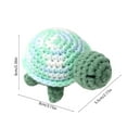 thumbnail image 3 of up to 50% Off WIZUTIZ Crochet Turtle Mother's Day Gift Key Pendant Green, 3 of 5