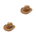 thumbnail image 1 of Qarigey Sombreros de vaquero Gorras masculinas suaves y cómodas Correas trenzadas Estilo simple Gorra cómoda Decorativa Navidad Cumpleaños caqui M (56-58 cm) 2piezas, 1 of 6