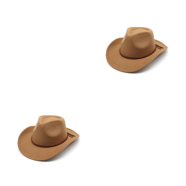 Minnieouse Sombreros de vaquero Cómodos gorros masculinos Estilo simple Cómodo Ligero Gorro multifuncional Hogar Navidad Cumpleaños caqui M (56-58 cm) 2piezas