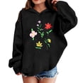 thumbnail image 2 of Girls Fashion Hoodie Sweatshirt Long Sleeve Loose Fit Casual Top For Kids, 2 of 4