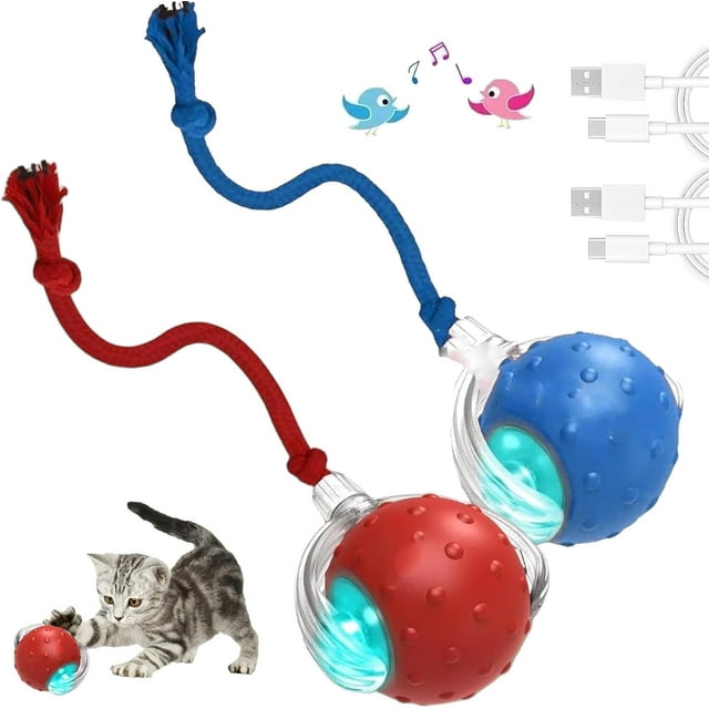 TinFetch Dog Toy, Tiny Fetch Ball Dog Toy, Tinyfetch Interactive Dog Cat Toys Balls, 2025 Upgraded 360°Smart Automatic Rolling Electric Dogs Ball Toy, Gift for Pets (Mix)