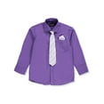 thumbnail image 3 of Kids World Boys' Dress Shirt & Tie (Patterns May Vary) - purple, 16 (Big Boys), 3 of 4
