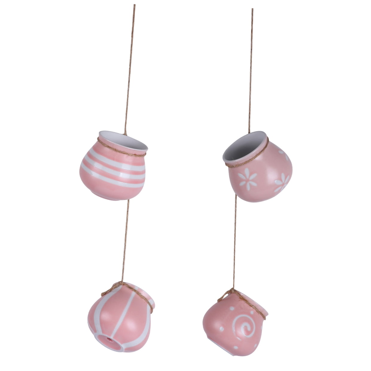 MLINS  4 Pcs Succulent Flower Pot Garden Planters Hanging Basket Pots Indoor