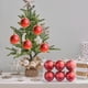 thumbnail image 1 of Fiudx Bolas Navideñas Doradas Mate, Adornos de Plástico Irrompibles, Juego de 6, 8 Cm, Decoración Versátil para Árboles, Chimeneas y Mesas, Decoración Navideña, Fácil de Colgar., 1 of 7