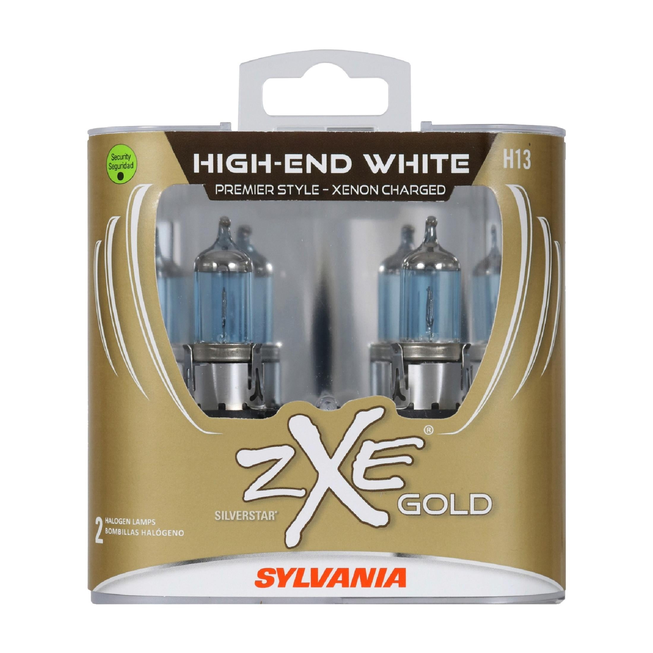 Sylvania 9006 SilverStar zXe Gold Halogen Headlight Bulb, Pack of
