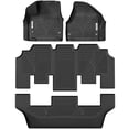 thumbnail image 1 of YITAMOTOR Floor Mats Fit for 2017-2024 Chrysler Pacifica 7 or 8 Passenger Model (No Hybrid Models), Included 3 Row All Weather Protection TPE Floor Liner Set, Black, 1 of 4
