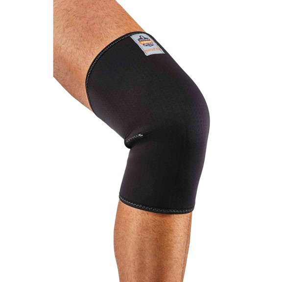 Ergodyne ProFlexÂ® 600 Single-Layer Neoprene Knee Sleeve, Black, L
