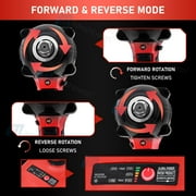 iMeshbean 21V, 1/2 Cordless Impact Wrench 4Ah, 2500 RPM