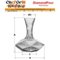 thumbnail image 5 of Decantadores de Vino DiamondPour 1Pza 1.45Lts Vidrio Transparente., 5 of 5