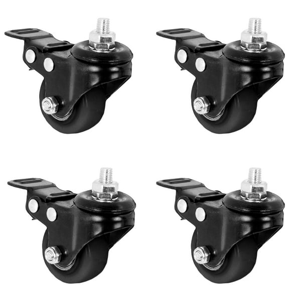 VIVO 1.5 inch M8 Caster Wheels (Set of 4) for TV Carts, Desk Frames, and More