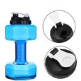 thumbnail image 3 of Hervidor con mancuernas, botella de agua grande con mancuernas, nueva botella deportiva con tapa a prueba de fugas/botellas para beber con mancuernas con tapa abatible - Botellas de agua potable, 3 of 7