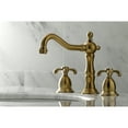 thumbnail image 4 of Kingston Brass KS1977TX 8 in. Widespread Bathroom Faucet, Brushed Brass, 4 of 7