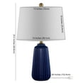 thumbnail image 4 of SAFAVIEH Sawyer 24 in. Textured Ceramic Table Lamp, Navy Blue, 4 of 4