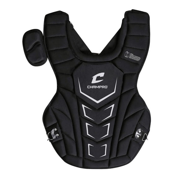 CHAMPRO Optimus MVP Plus Sport Chest Protector, 16.5 In., Black