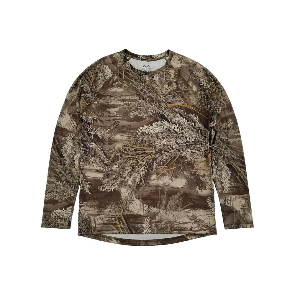 Realtree Realtree Mens Max1 XT Camo Insect Repellent Performance Long Sleeve Shirt S