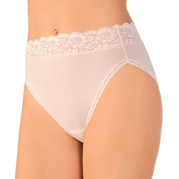 Women's Vanity Fair 13280 Body Caress Ultimate Comfort Hi-Cut Brief Panty (Bubbly 7)