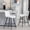 White, variant on SolaceHue Bar Stools Set of 2 - Burgundy Counter Height Bar Stools Velvet Fabric Upholstered Bar Stools 24 Inches Seat Height Barstools with Backs Bar Chairs for Kitchen Island (Burgundy).