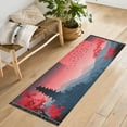 thumbnail image 6 of Sun Tower Cherry Mountains Runner Area Rug 2x6 Soft Non-Slip Washable Bedside Carpet for Hallway Bedroom Living Room Home Decor, 6 of 8
