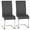 Gray, variant on Topeakmart 2pcs Modern PU Leather Dining Chairs High-Back for Dining Room Kitchen, White