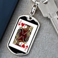thumbnail image 6 of Jack Of Hearts Keychain Dog Tag Stainless Steel or 18k Gold, 6 of 16