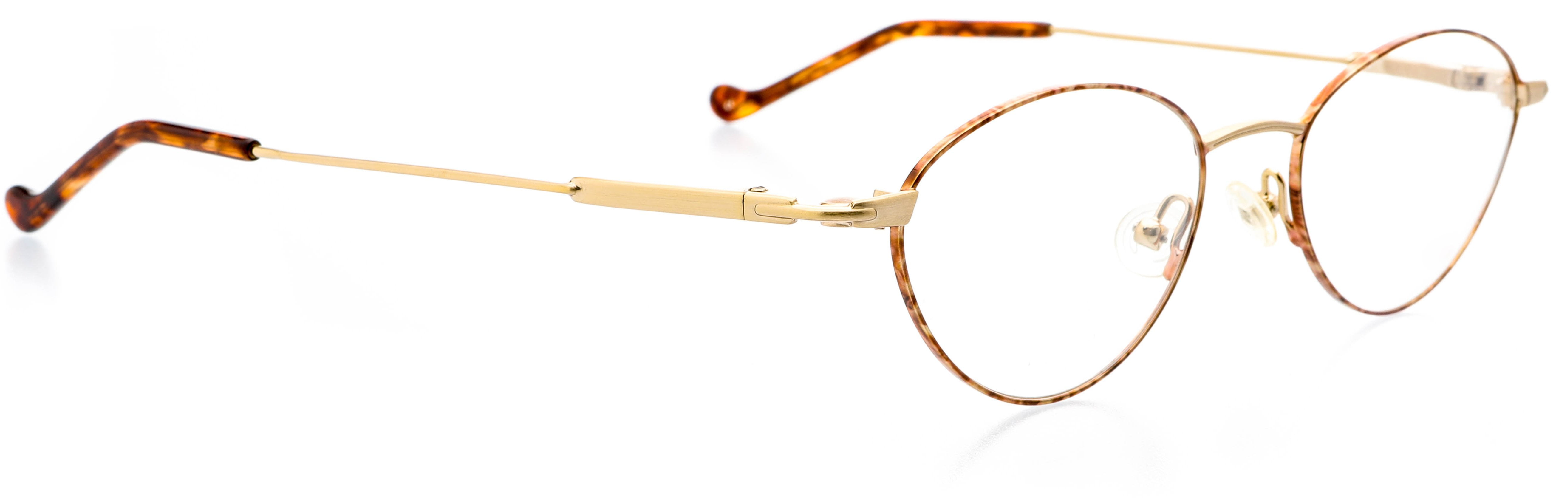 Optical Eyewear Oval Shape, Metal Full Rim Frame Prescription