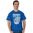 thumbnail image 5 of Mechanic Or Genius Sarcastic Humor Men's Graphic T Shirt Tees Brisco Brands X, 5 of 6