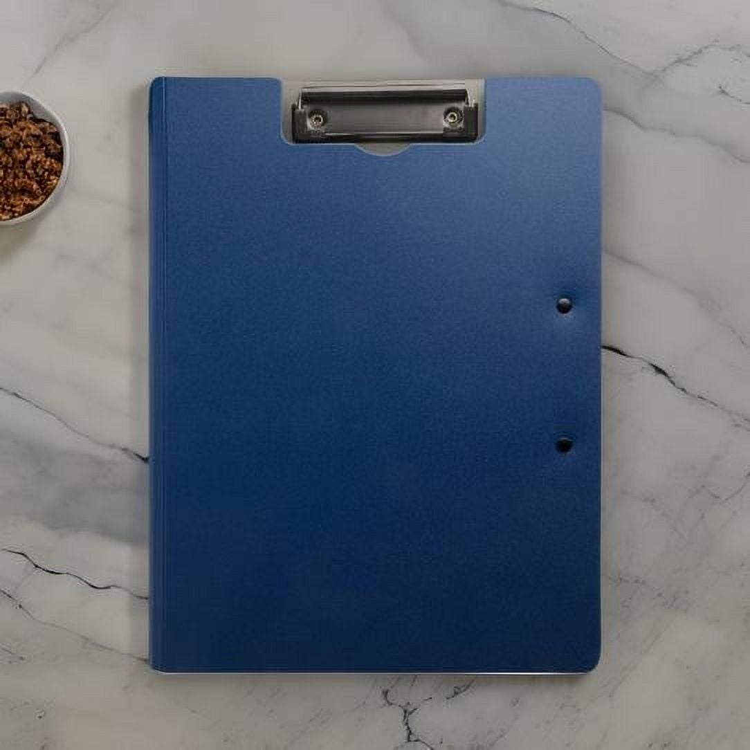 6Pack A4 Foldable Clipboard with Spring Action Clamp, Punchless Design for Office, School, or Commercial Use, Strong Clips for File Folders, Bulk Pack for Letter or A4 Size Documents