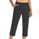 thumbnail image 4 of TaTaai Women Solid Yoga Capri Pants with Pockets Stretch Sports Trousers Ladies Workout Running Daily Wear Soft Breathable No Fading Versatile Comfortable Bottoms Gift, 4 of 8