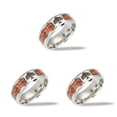 thumbnail image 3 of Sonducket Anillo Bang Unisex de acero inoxidable estético para mujeres y hombres, joyería de cumpleaños para bodas, vacaciones, marido, esposa, regalo, Type1 NO1, 3 of 6