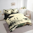 thumbnail image 3 of Manfei Lake Mallard 7pcs Bedding Comforter Set,Rustic Flying Duck Queen Bedding Sets,Retro Camo Camouflage Queen Sheet Sets For Teens,Super Cozy Room Decor Reversible, 3 of 8
