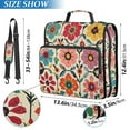 thumbnail image 2 of FORMRS Zipper Binder with Shoulder Strap 1.5-inch Ring 500 Sheet Capacity File Bag, Colorful Flowers, 2 of 5