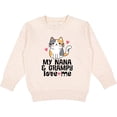 thumbnail image 2 of Inktastic Nana and Grampy Love Me Cat Toddler Sweatshirt, 2 of 4