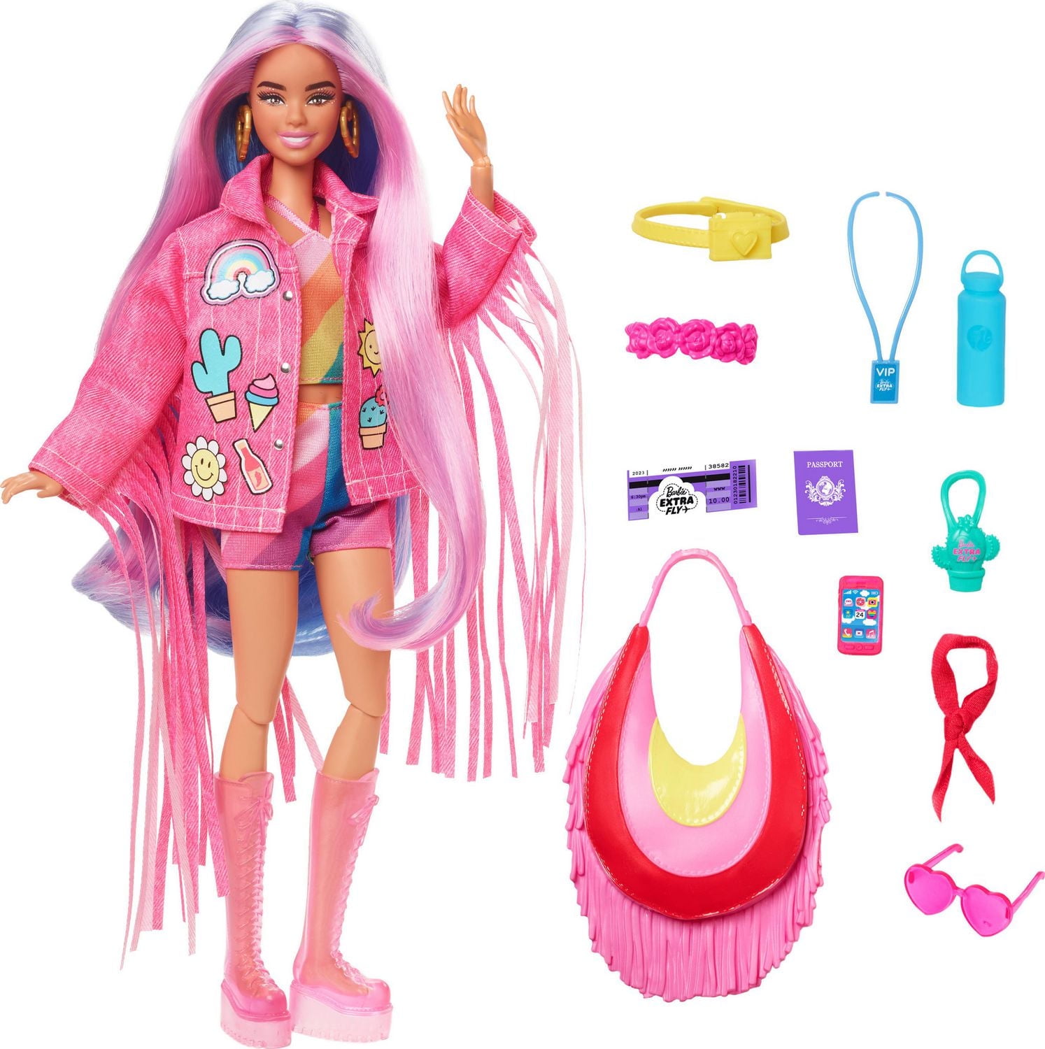 Travel Barbie Doll with Desert Fashion, Barbie Extra Fly