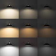 thumbnail image 4 of FSLiving J-Type Track Light Pendants with Cord Macaron Yellow Shade E26 Adjustable Remote Control with Dimmable Bulbs Track Mount Pendants for Sloped Vaulted Ceiling,Total Height 35.5in - Set of 3, 4 of 7