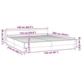 thumbnail image 3 of vidaXL Fabric Queen Platform Bed Frame, Slats Support, Easy Assembly, No Mattress, Light Gray, 3 of 10